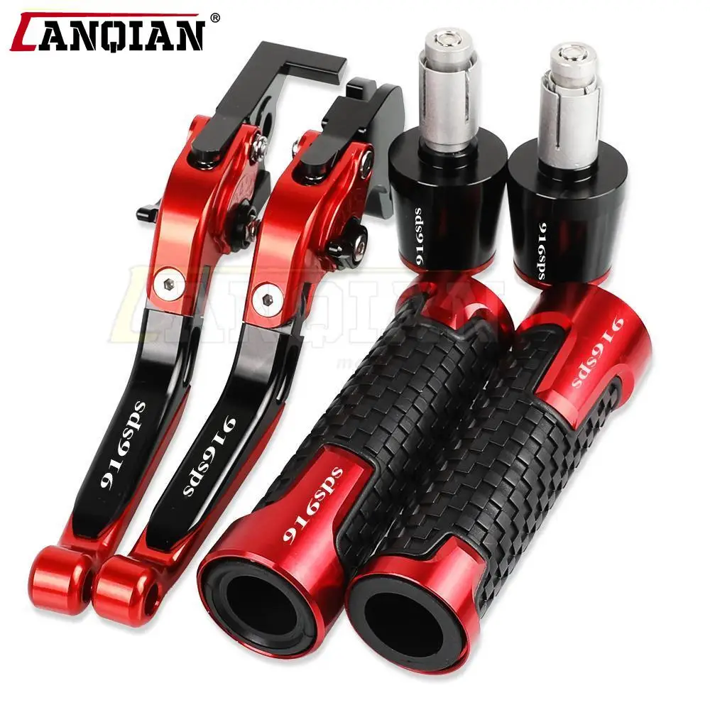 

Motorcycle Accessories CNC Aluminum Adjustable Brake Clutch Levers Handlebar Hand Grips Ends For DUCATI 916 SPS 916SPS UPTO 1998