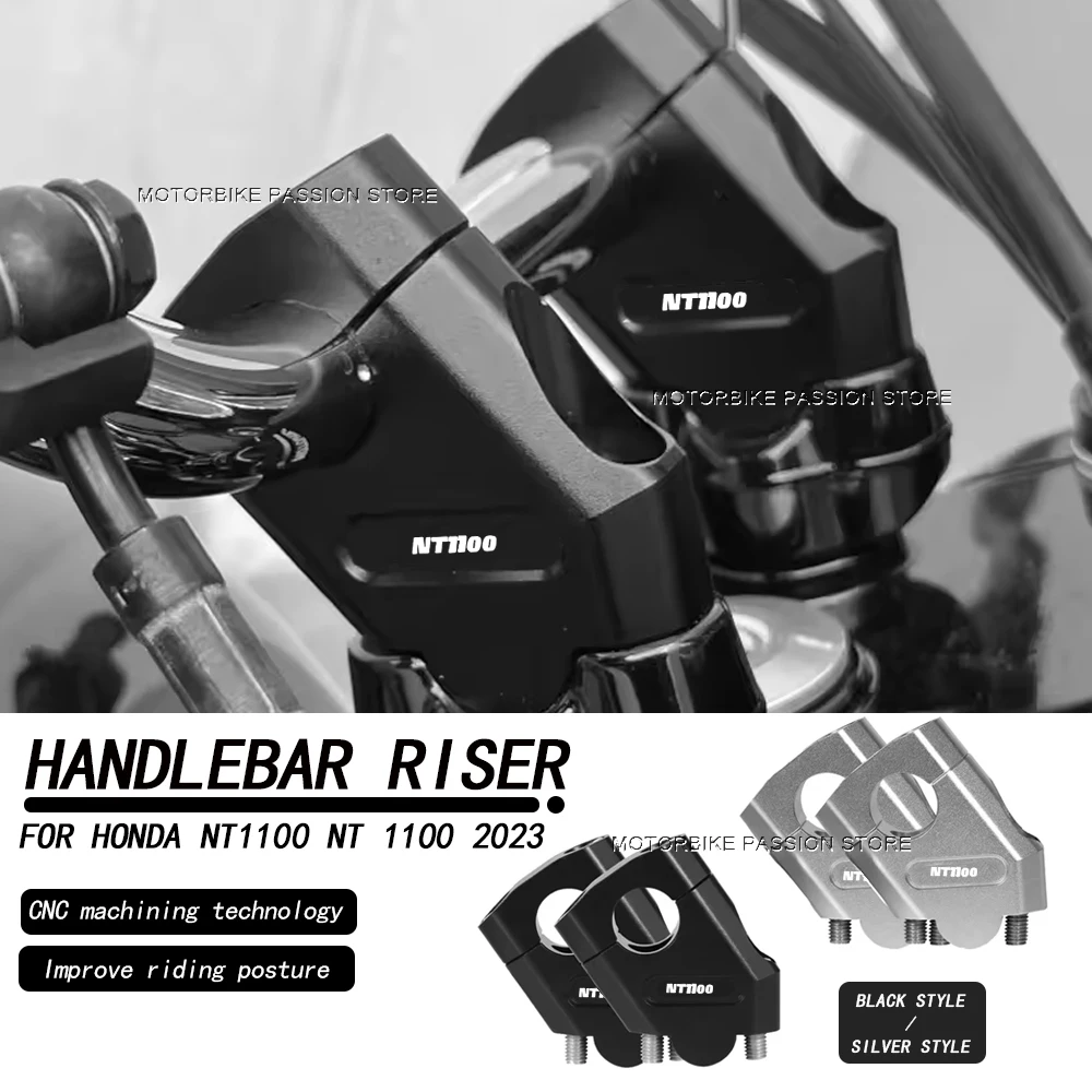 For Honda NT1100 NT 1100 nt1100 2023 Motorcycle Handlebar Riser Bar Mount Handle Heightening Clamp Pit Motorbike Accessories