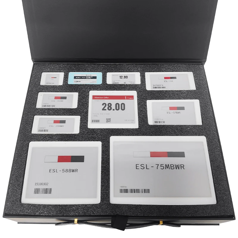 Supermarket Digital Price Label Electronic Shelf Label ESL Demo Kit Three Colors