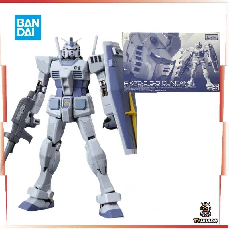 

In Stock Bandai Original Genuine RX-78-3 G-3 GUNDAM PB RG 1/144 Assembly Model Toys Anime Action Figure Gifts Collectible Kids