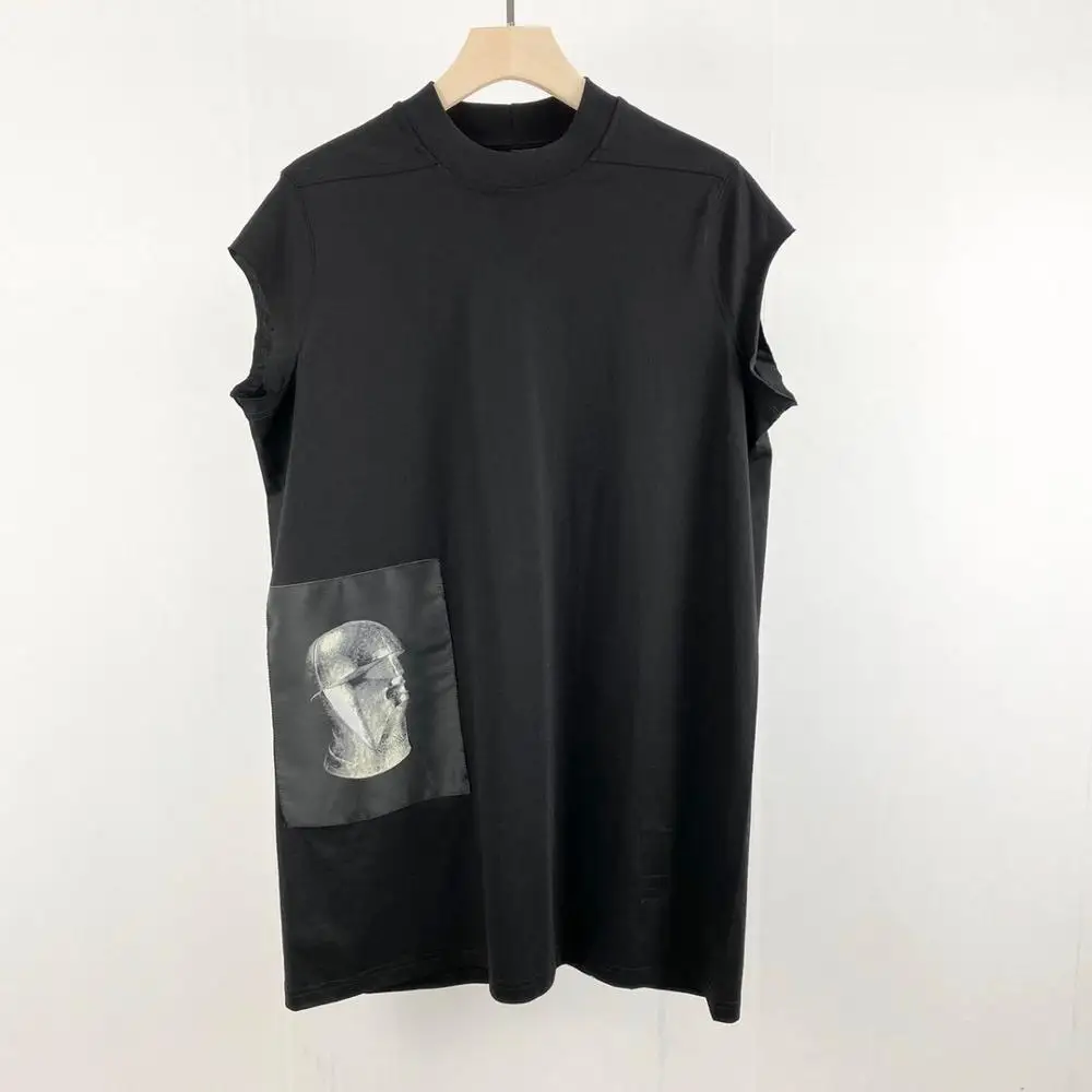 Men T Shirt 100%Cotton Gothic Tops Men's Clothing Oversize Tops Tees Hop Hip Summer Women Tees Black T Shirt