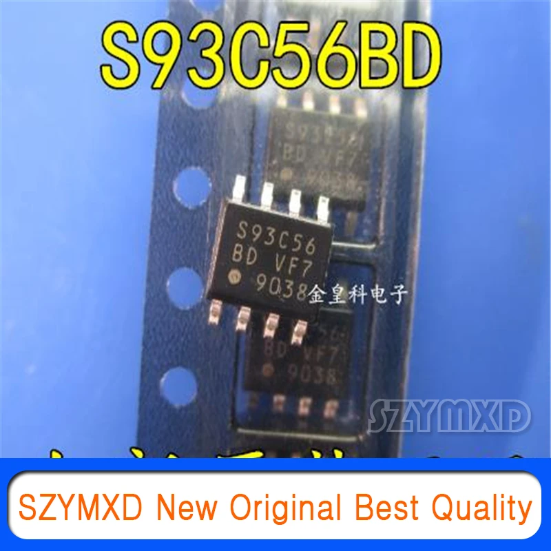 10Pcs/Lot New Original Best-selling  memory S93C56 BD instrument speed control EEPROM data programming chip patch 8 feet