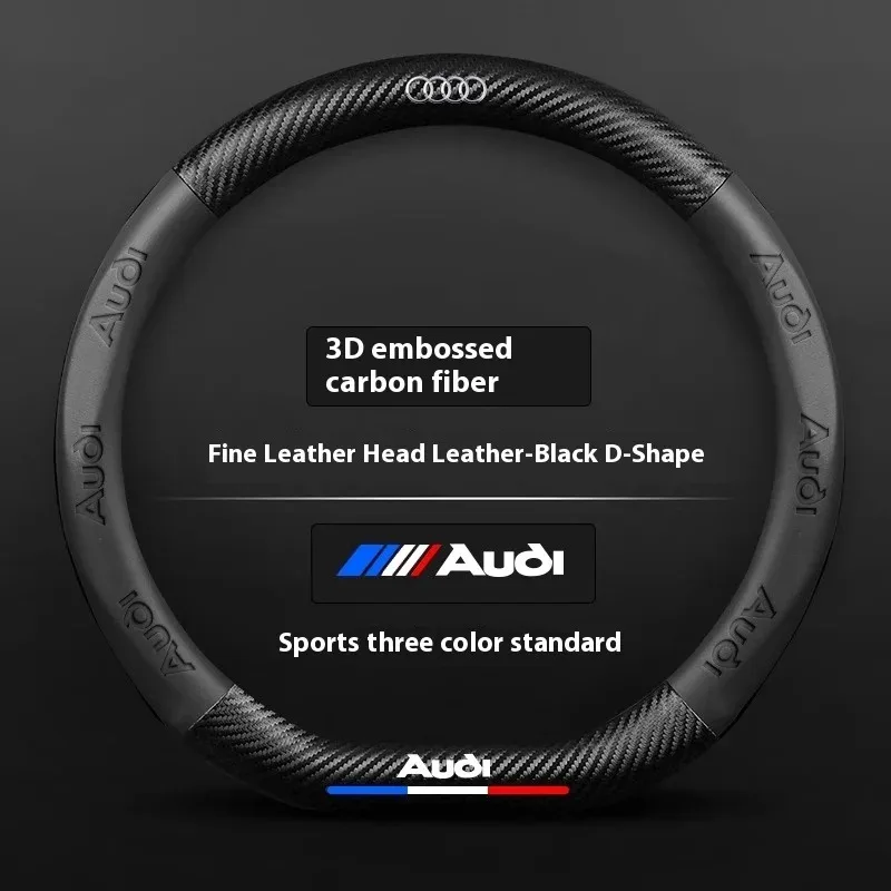 

Car Steering Wheel Cover For Audi ABT A1 A2 A3 A4 A5 A6 A7 A8 Q2 Q3 Q4 Q5 Q7 Q8 TT RS3 RS4 RS5 RS6 RS7 S3 S4 S5 S6 S7 S8 S line