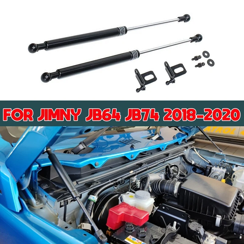 Car Engine Hood Struts Support Damper Modify Front Bonnet Bar Shock Lift for Suzuki Jimny JB64 JB74 2018-2020