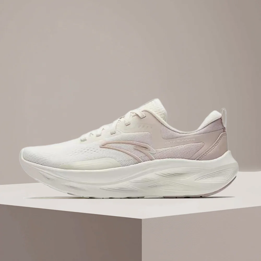 

Anta Yichen Women's Running Shoes – Comfortable, Cushioned, Non-Slip, Durable, Breathable & Lightweight, Pink/White 922515513-3