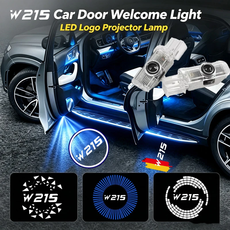 2PCS LED Car Door Welcome Courtesy Ghost Shadow Emblem Projector Lamps Decor For Mercedes Benz R Class W215 2006‑2017 Accessorry
