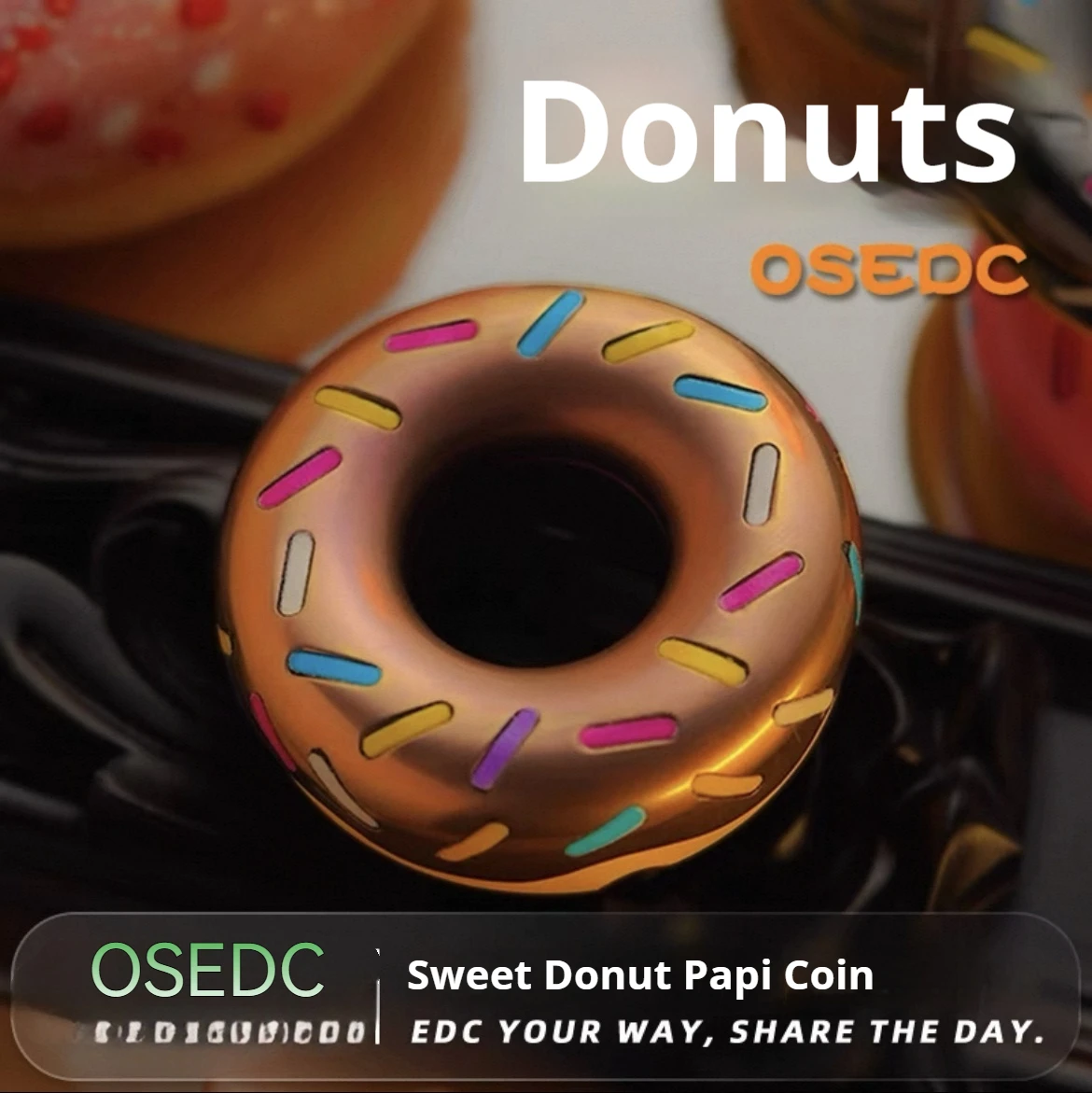OSEDC DONUTS Macchina Moneta tattile Cool Fidgets Giocattoli per l'ansia Giocattoli antistress