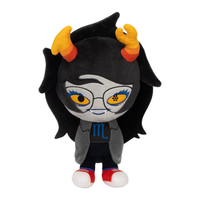 

Anime Villain Girl Plush Toy, Blue Character Stuffed Doll With Glasses, Fantasy Series Collectible Gift