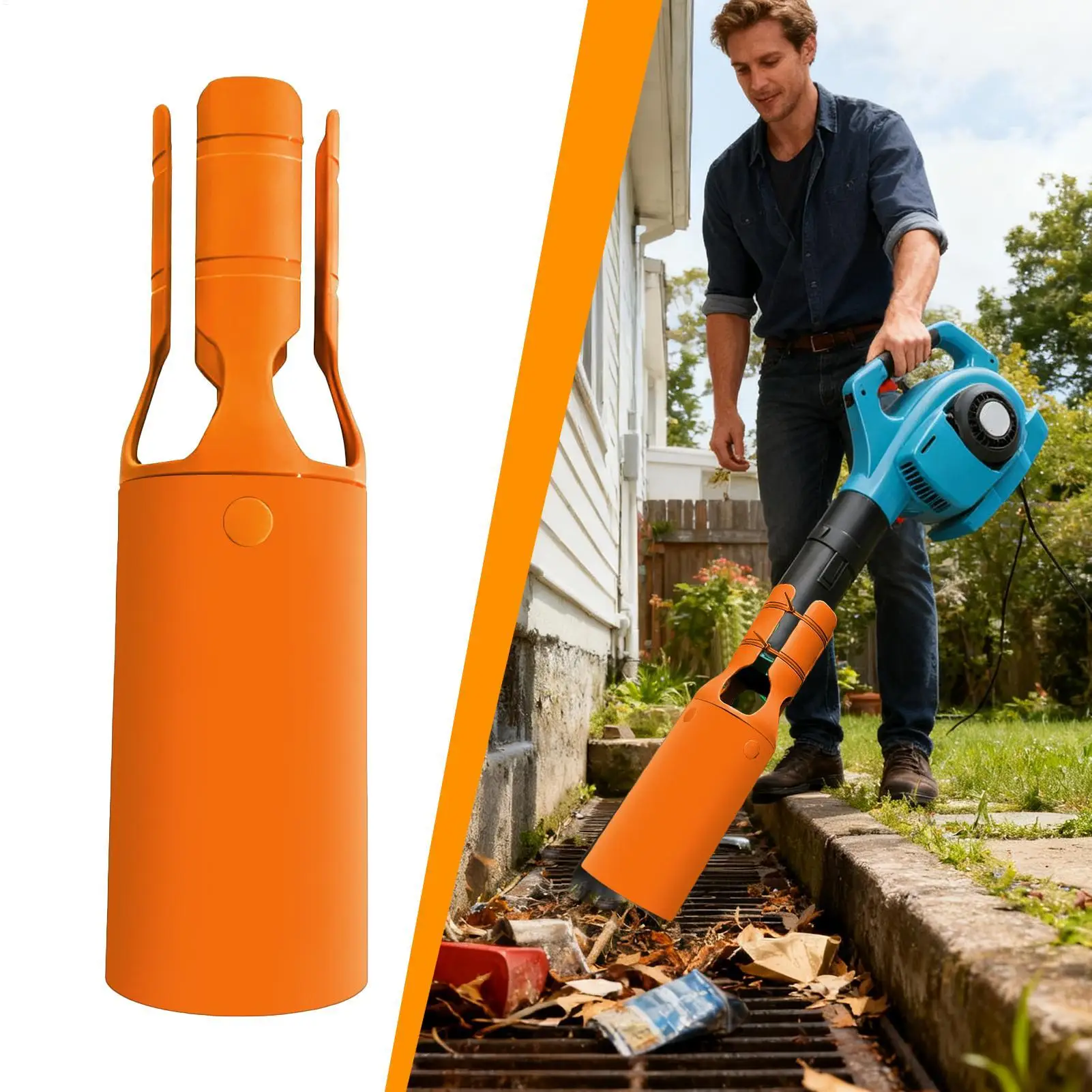 Booster de flujo de aire para soplador, accesorio de boquilla instantánea ajustable Universal, boquilla de soplador, amplificador de velocidad de extensión para camino de jardín