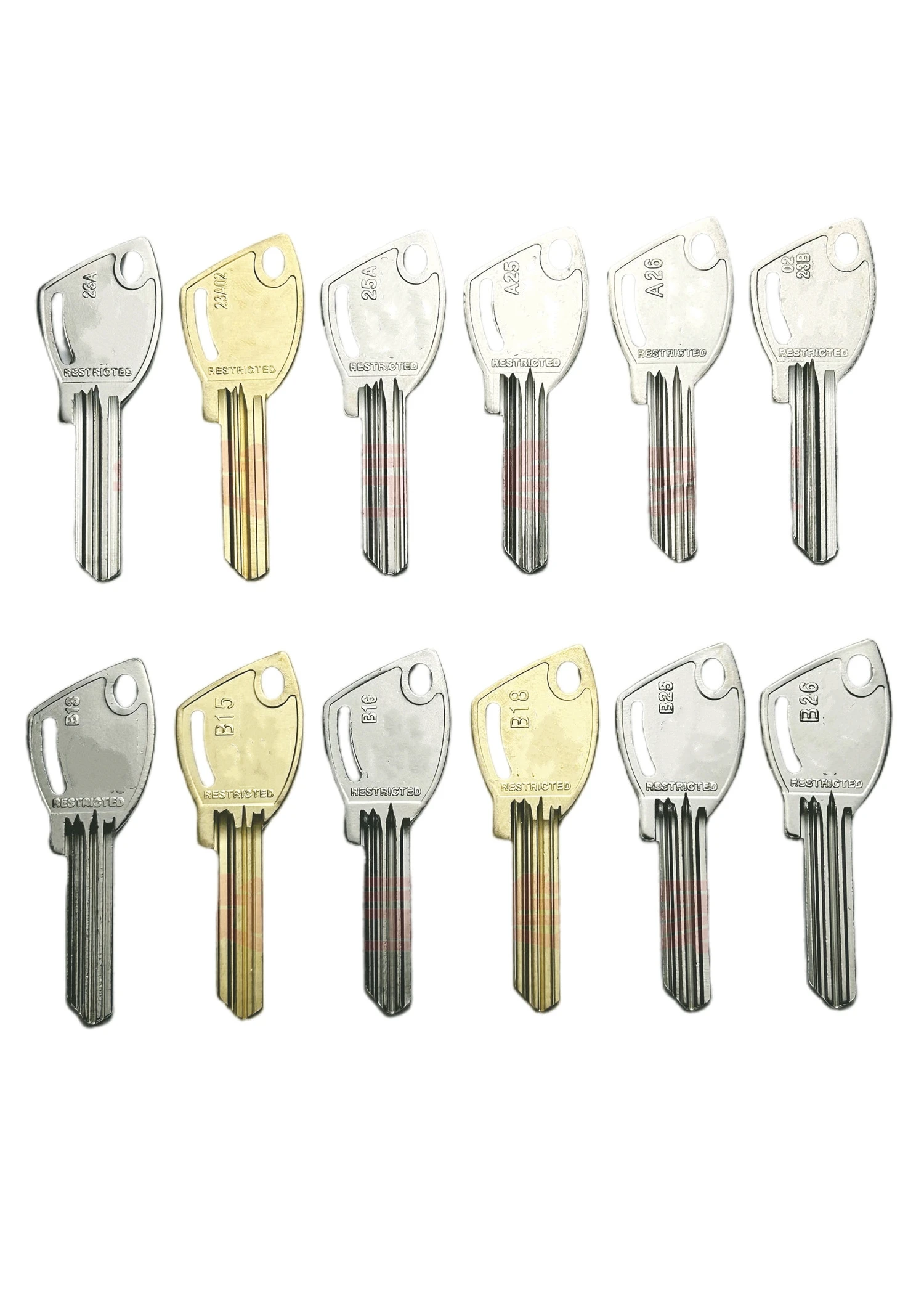 2Pcs Lock Key Blank Embryos Locksmith Tools Part for LOCKWOOD