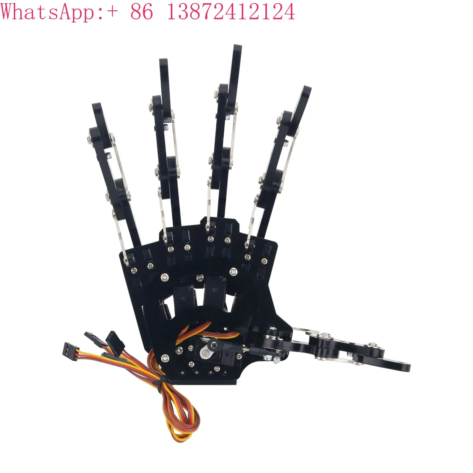 

forMechanical Claw Clamper Gripper Arm Right Hand Five Fingers with Servos for Robot DIY Assembled