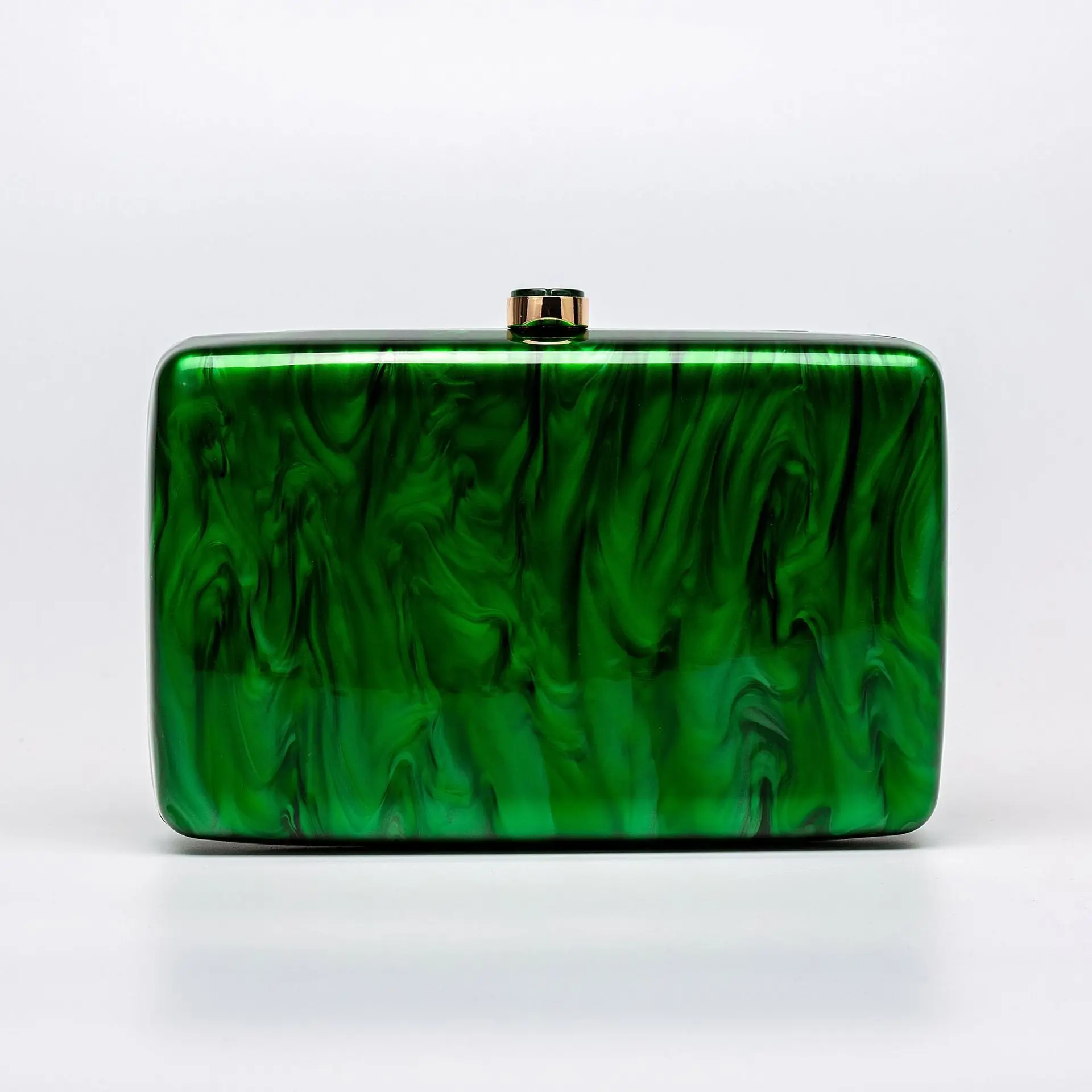 

Acrylic clutch bag women designer evening party box purse 2025 new pink green white color handbag wholsale