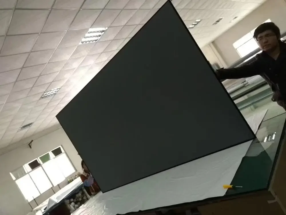 120 "16:9 좁은 베젤 프레임 홈 프로젝터 안티 라이트 ALR 블랙 크리스탈 초단초점 프로젝터 스크린