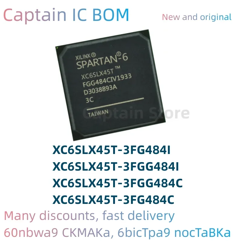 

5 шт. XC6SLX45T-3FG484C XC6SLX45T-3FG484I XC6SLX45T-3FGG484I XC6SLX45T-3FGG484C 100% новая оригинальная интегральная схема BGA