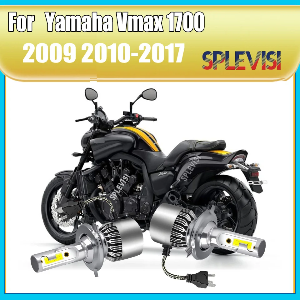 

H4/9003/HB2 Headlights -bulbs shine light exactly where you need it For Yamaha Vmax 1700 2009 2010 2011 2012 2013 2014-2017