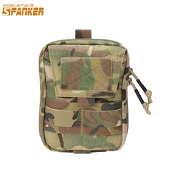 EXCELLENT ELITE SPANKER Tactical EDC Pouch Molle Multifunctional Pouch Double Zipper Waist Pack Magic Tape Tool Bags