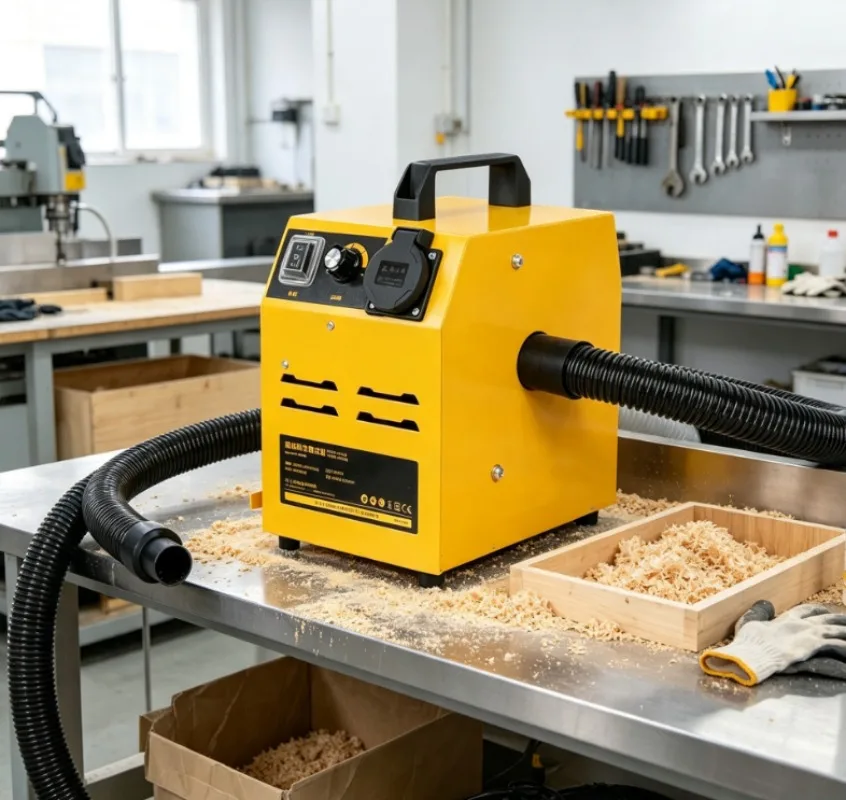 1200W Woodworking Industrial Vacuum Cleaner, Cyclone Separator Dust Collector Heavy‑Duty Cyclone Dust Extractor for Wood