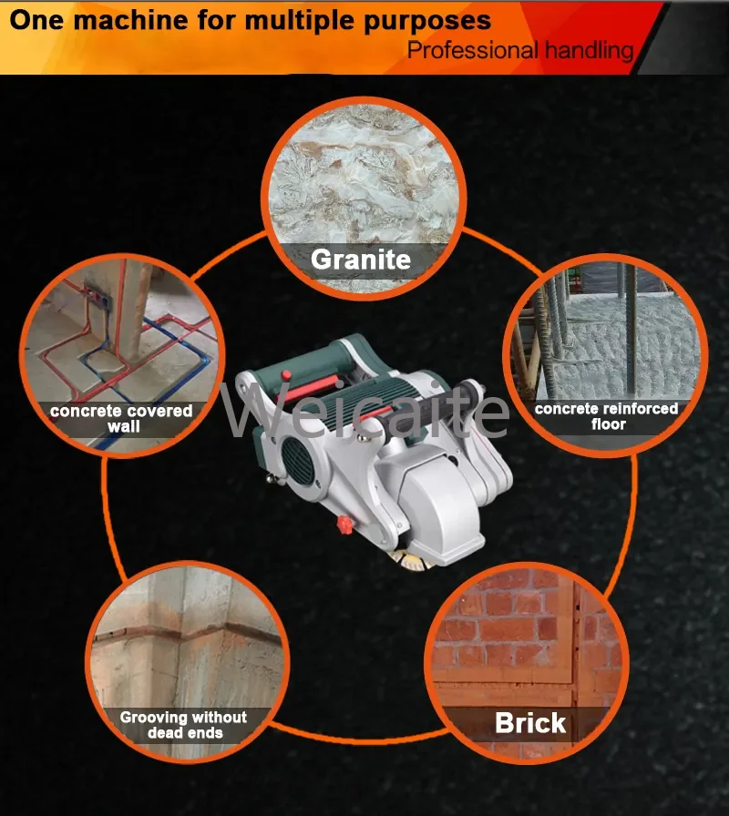 آلة الشق الخرساني، آلة الشق الكهربائية عالية الطاقة للكتلة الهوائية للطوب الخرساني #5