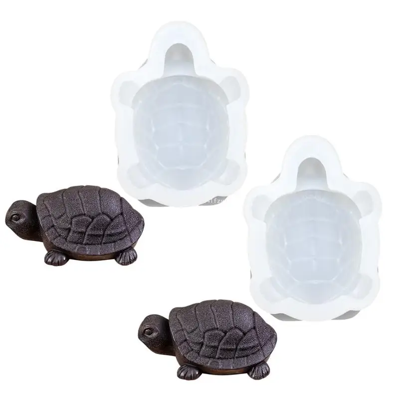 

2Pieces Silicone Turtles Molds Baking Flexible Chocolate Molds Fondant Molds Silicone Texture Dessert Molds for Baking Dropship