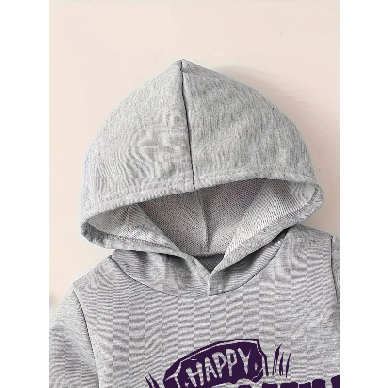 IURNXB أطفال سعيد هالوين 2 قطعة مجموعة ملابس الأطفال طفل هوديي السراويل العليا وتتسابق Sweatsuits 1-6Y ربيع الخريف