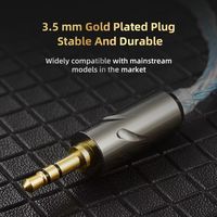 8-Strand QKZ T1 Headphone Cord Silver Plated 0.75MM 2Pin KZ Earphone Cable 200 Core TC Upgrade Cord KZ Wired Headphones