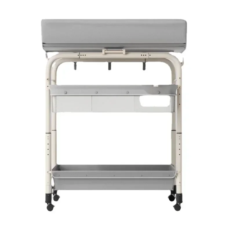 Bath Basin Diaper Table Multifunctional Care Table Adjustable Lying and Sitting Bracket for Infant Bathing