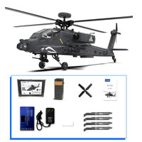 YXZNRC F11-S 1:32 AH-64 Apache Scale 2.4G 6CH GPS Altitude Hold Optical Flow Positioning Dual Brushless RC Helicopter