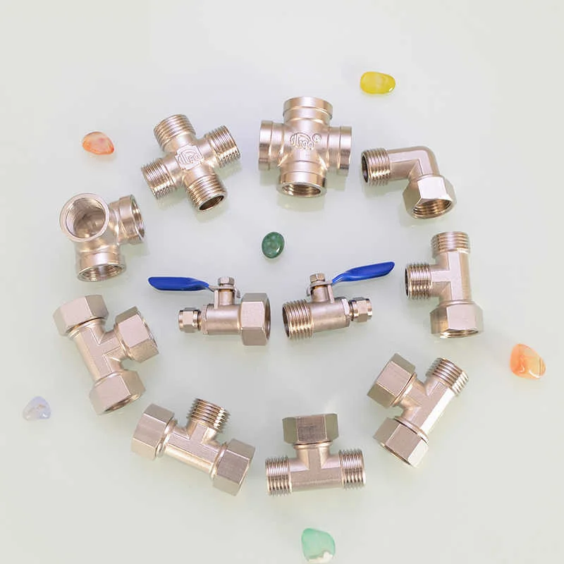 

Water Purifier Ball Valve Switch Copper 1/2in To 1/4in Pe Pipe Live Joint Elbow Tee Four-Way Machine Connector Water Separator