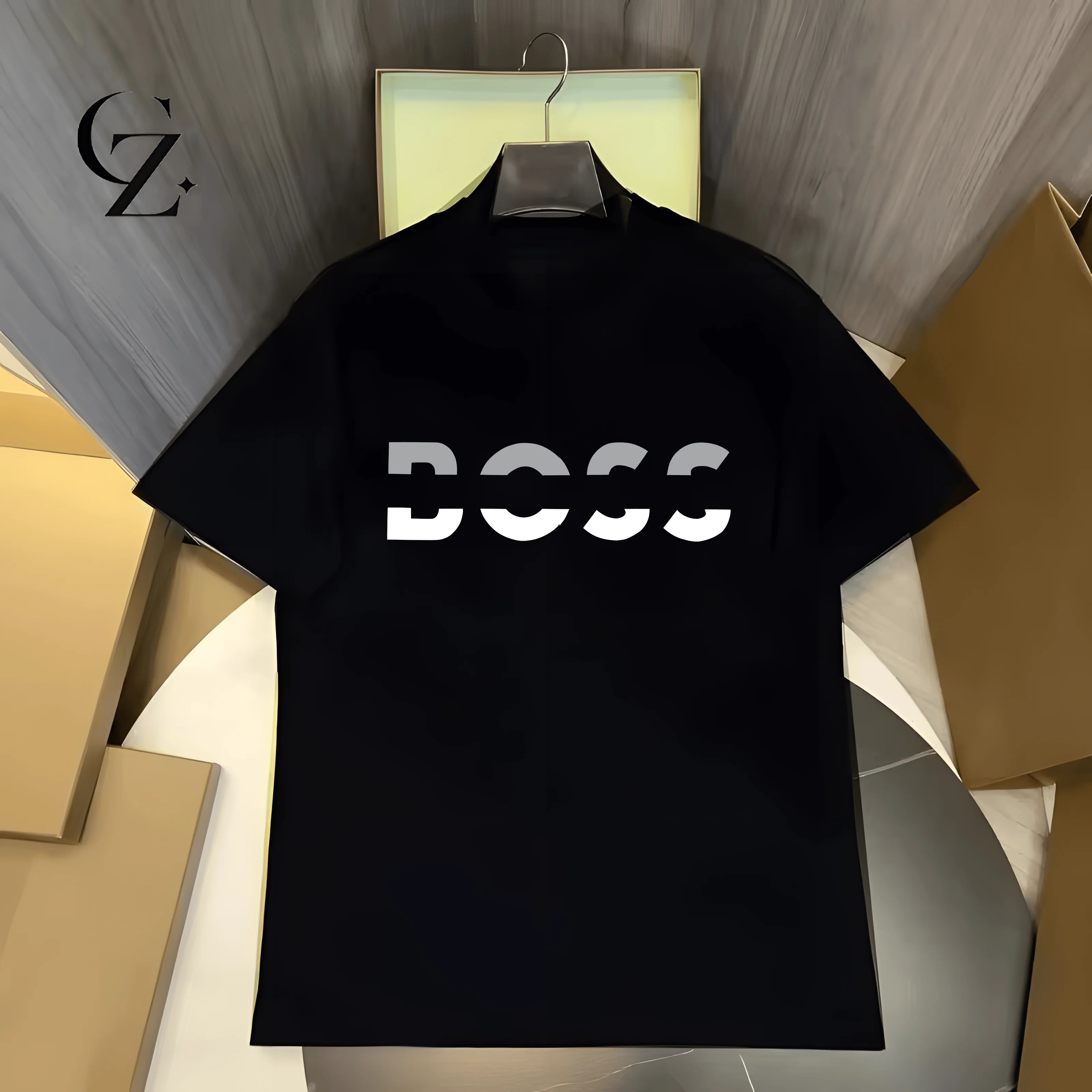 Camiseta de Marca de Alta Gama con Estampado de Letras para el Verano 2026, Top Casual de Algodón Oversize de Lujo para Hombre y Mujer