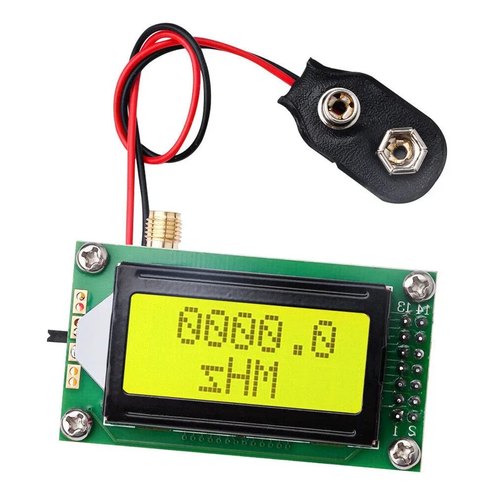 High Accuracy RF Frequency Counter Meter 1~500MHz Tester Module For Ham Radio 6F22 Type 9v 38*16mm LCD Display Measuring Tool