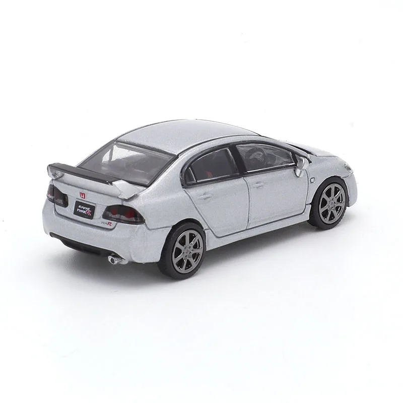 DCT 1:64 Honda Civic Type-R FD2 Silver 82 Simulation Alloy Small Scale Car Model Decoration Diecast Alloy Collection Gift