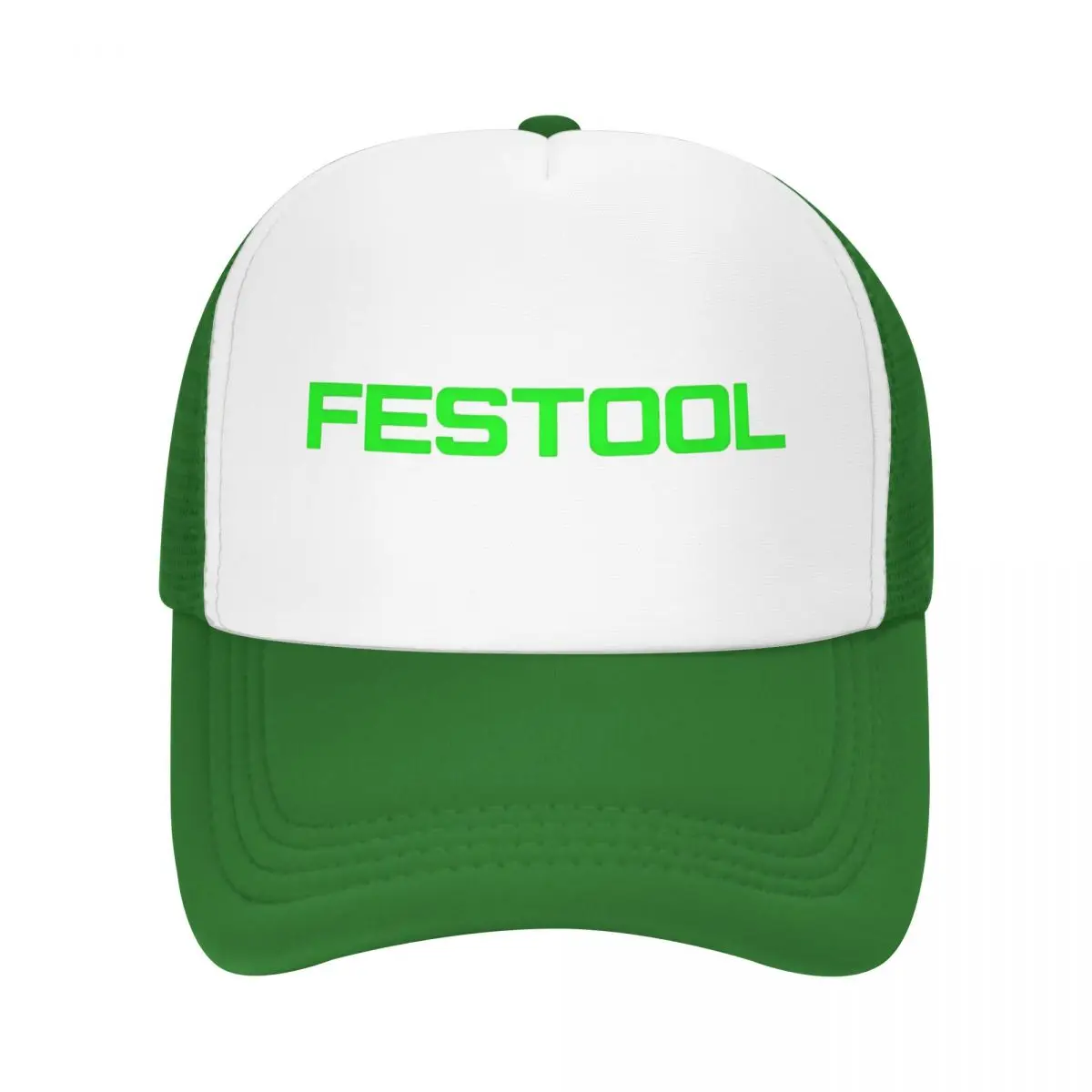 Green Tool Woodworking Festool Trucker Caps Hip-Hop Hats Trucker Worker Cap Trucker Cap Breathable Mesh Baseball Caps Spring