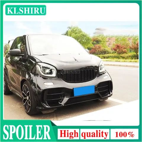 KLSHIRU 엠블럼 없는 프론트 레이싱 그릴, 메르세데스 뉴 스마트 453 스포츠 에디션에 적합
