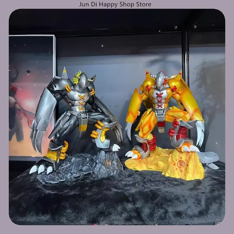 

40-сантиметровая фигурка Digimon WarGreymon (жёлто-чёрная версия), аниме-модель, статуэтка, коллекционная настольная декорация, украшение, игрушка, подарок для фанатов