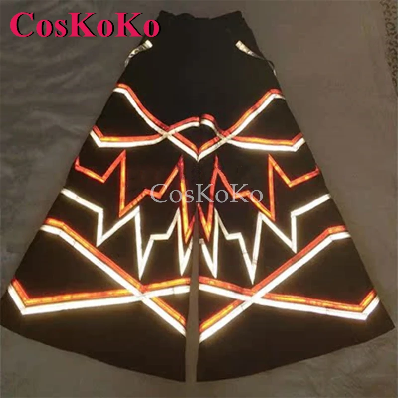 

CosKoKo Handsome Reaper Phat Pants Melbourne Shuffle Ghost Dance Pants Fashion Bell-bottoms Grim Reflective Trousers For Unisex