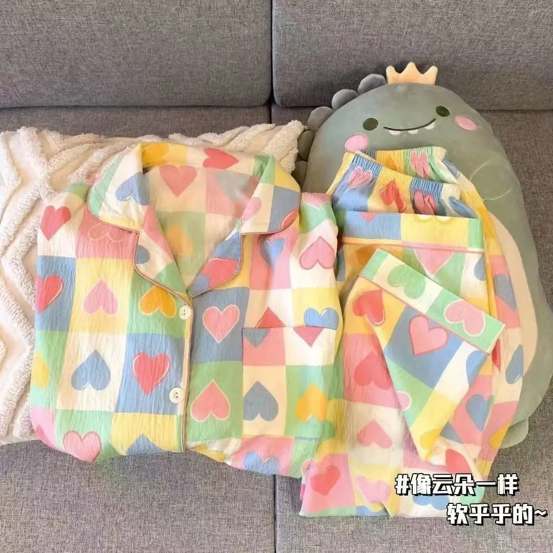 

2 Piece Set Children's Sleepwear Set Girls' Long Sleeved Pants Home Clothes Boys' Tops Pants Kids Suit