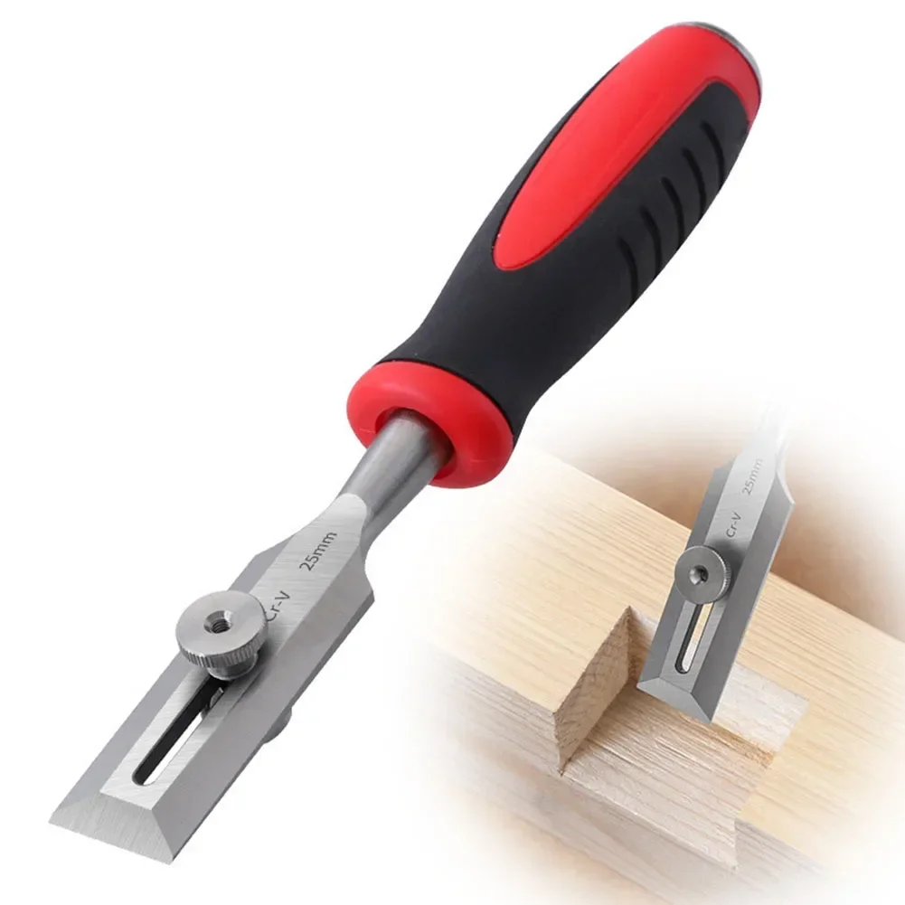 25mm Chisel Adjustable Wood Chisel Rubber Handle Suitable For Hardwood Suitable For Plywood Adjustable Distance