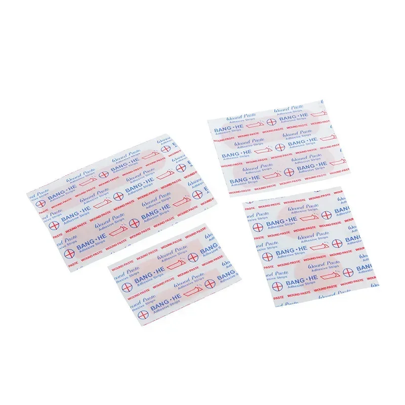 100pcs/lot Baby Bandage Aids Waterproof Breathable Adhesive Plaster Wound Stripes Hemostasis Sticker Band First Aid Bandage