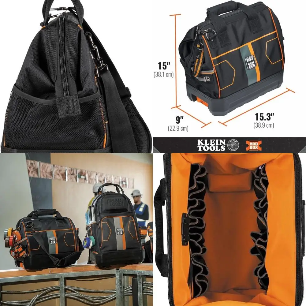 

MODbox 62203MB Tool Bag: 28-Pocket Mobile Workstation with Headlamp Bracket for Ultimate Tool Organization