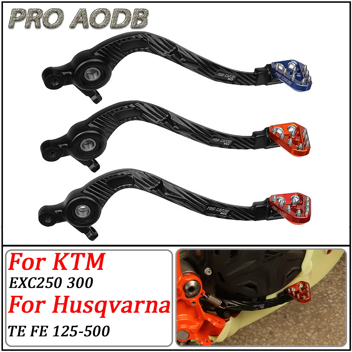 

NEW 2024 motorcycle Foot brake lever Brake pedal For KTM EXC250 EXC300 250 300 EXC For Husqvarna TE FE 125-500 Dirt bike 2023