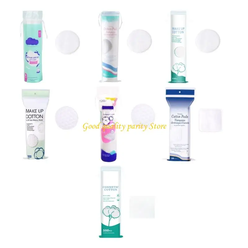 M4YA 100/200 stuks Zachte Geventileerde Ronde Katoenen Matrassen Dubbele Gedeeltelijke Textuur Voor Gelaat Reiniging Make-up