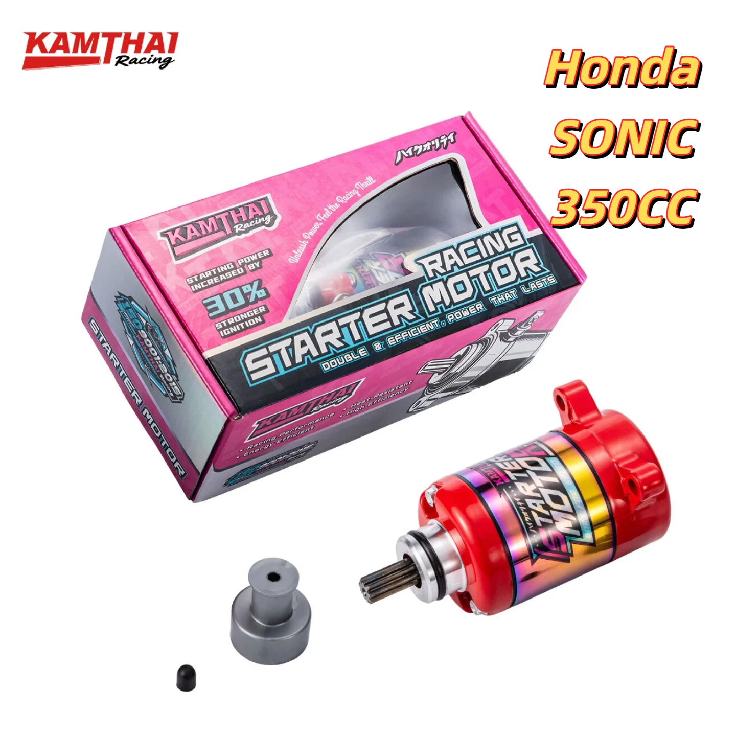 Motor de arranque eléctrico KAMTHAI para motocicleta, piezas de motor de 12V, compatible con Honda SONIC-350CC, accesorios para motocicleta, mejora de rendimiento.