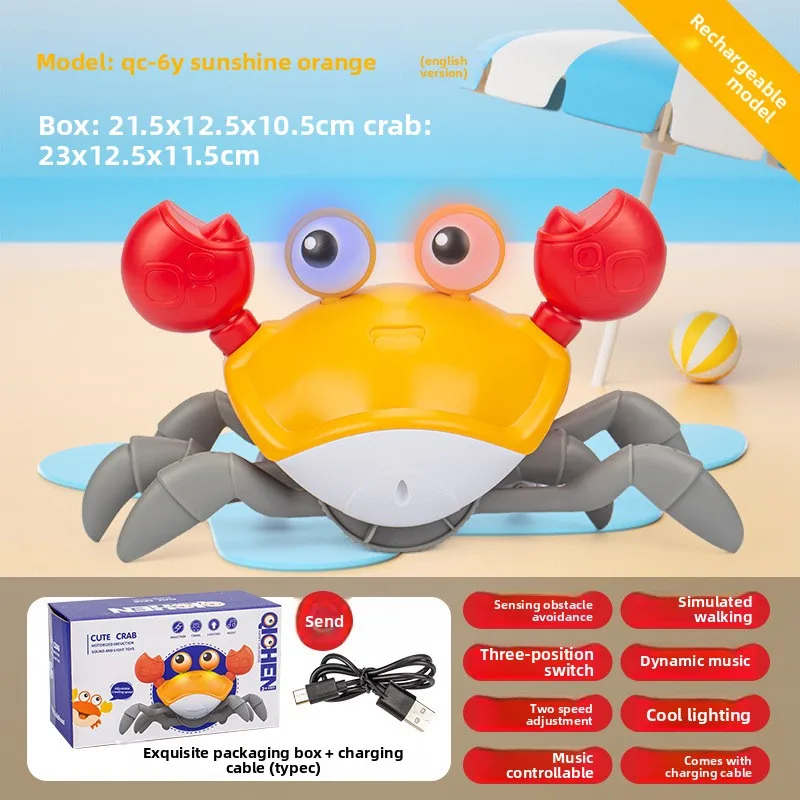 لعبة السلطعون الراقصة للأطفال الزحف التفاعلية الهروب السرطانات عيد ميلاد الطفل الشكر هدية الكريسماس إصدار البطارية #2