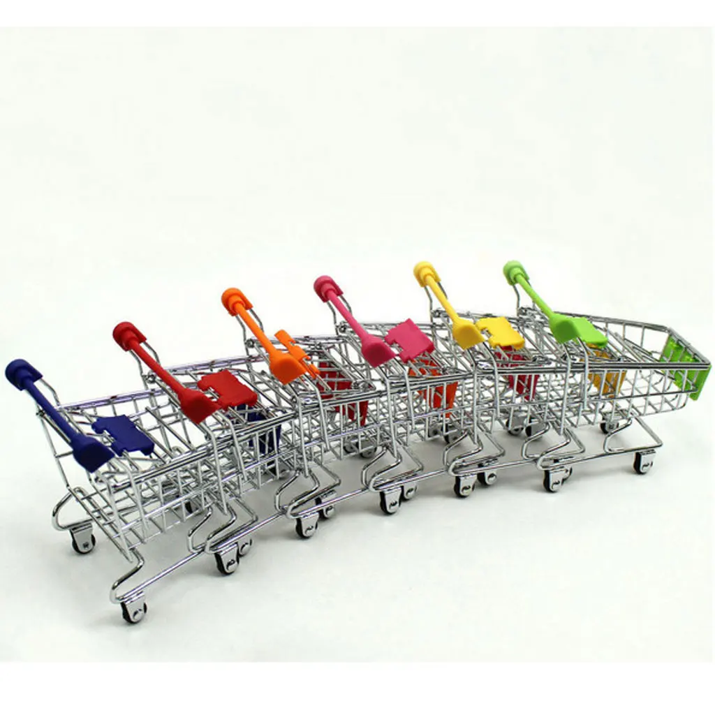 Mini Handcart Trolley With Seat Rolling Kids Children Pretend Play Toy Size M