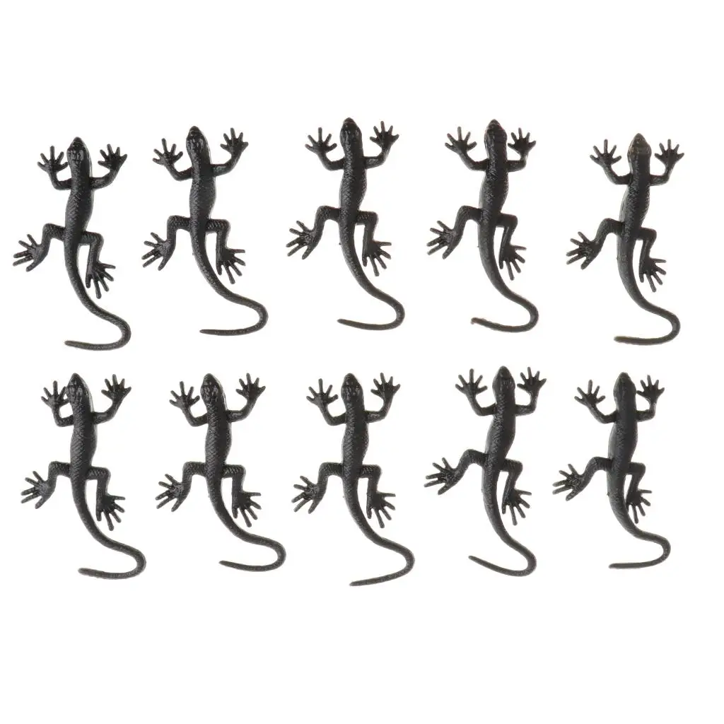 10 Stuks Levendig Reptiel Dier Rubber Gekko Model Figuur Kinderen Leren Speelgoed 5X3Cm