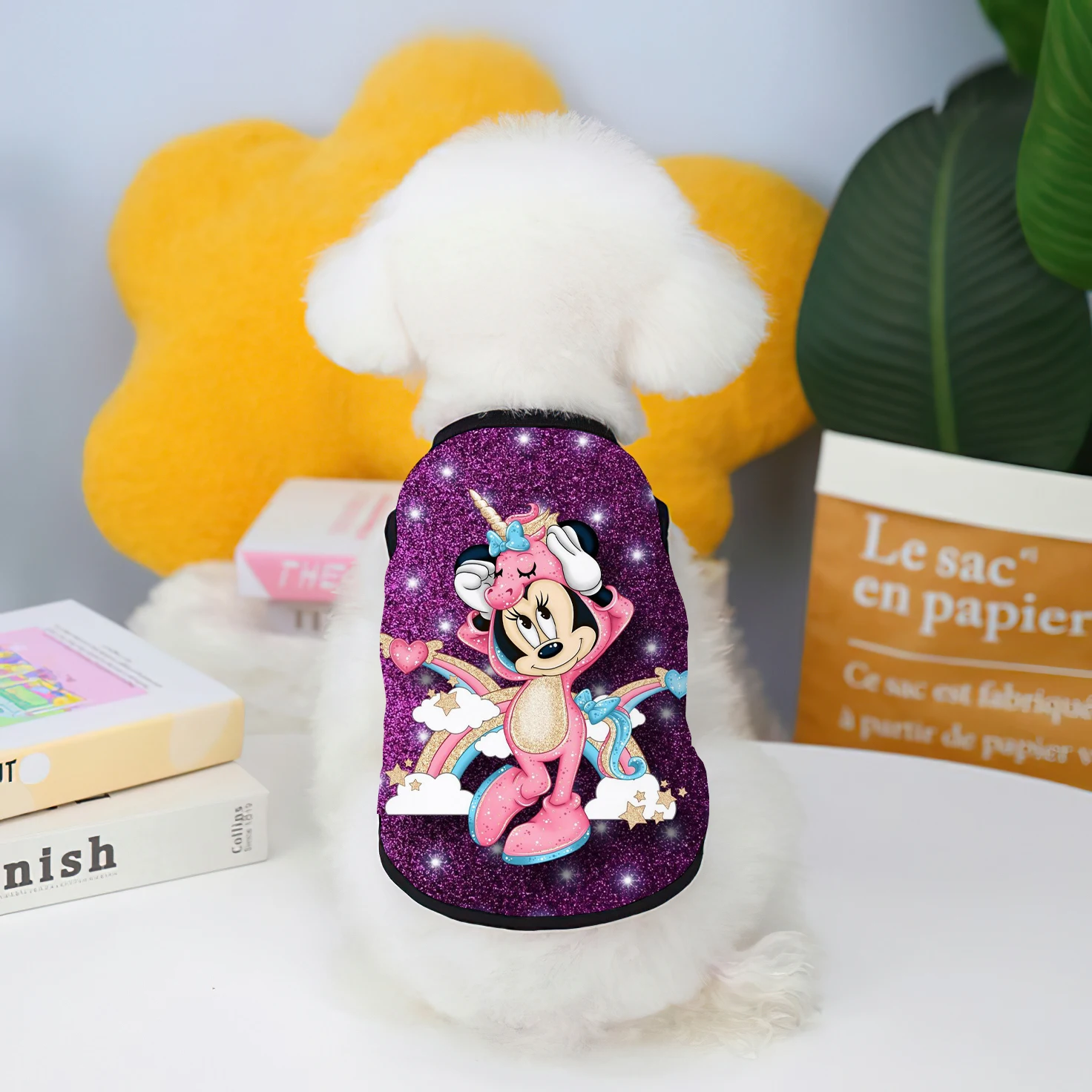 Dog Supplies Disney Mickey Minnie Elements Clothes for Large Dogs Puppy Summer Clothes Vests Chihuahua Pet Products Home Garden