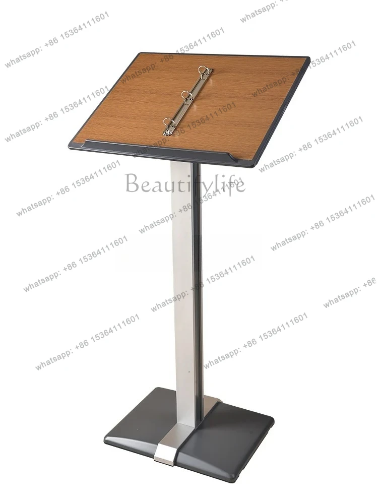 Vertical page turning recipe display rack at the entrance of HJ restaurant Document contract information publicity rack