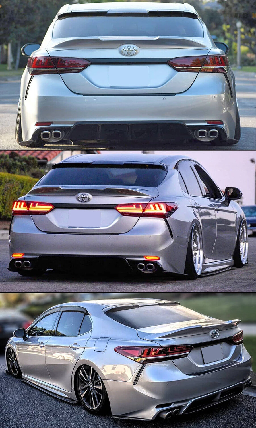 Car Window Sunshade For TOYOTA Camry 2018-2024 Rear Window Roof Spoiler Tail Wing Sun Visor Auto External Decorate Accessories
