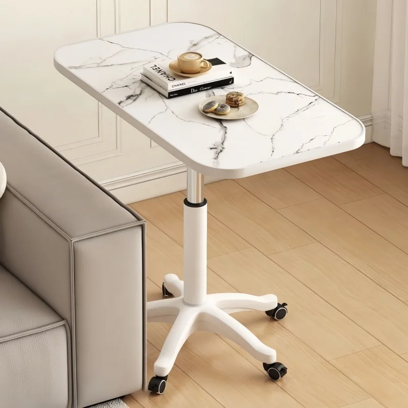 Mobile Height Adjustable Desk with Wheels Rolling Computer Desk for Home Office Sofa Side Table Study Table Laptop Table Newsale