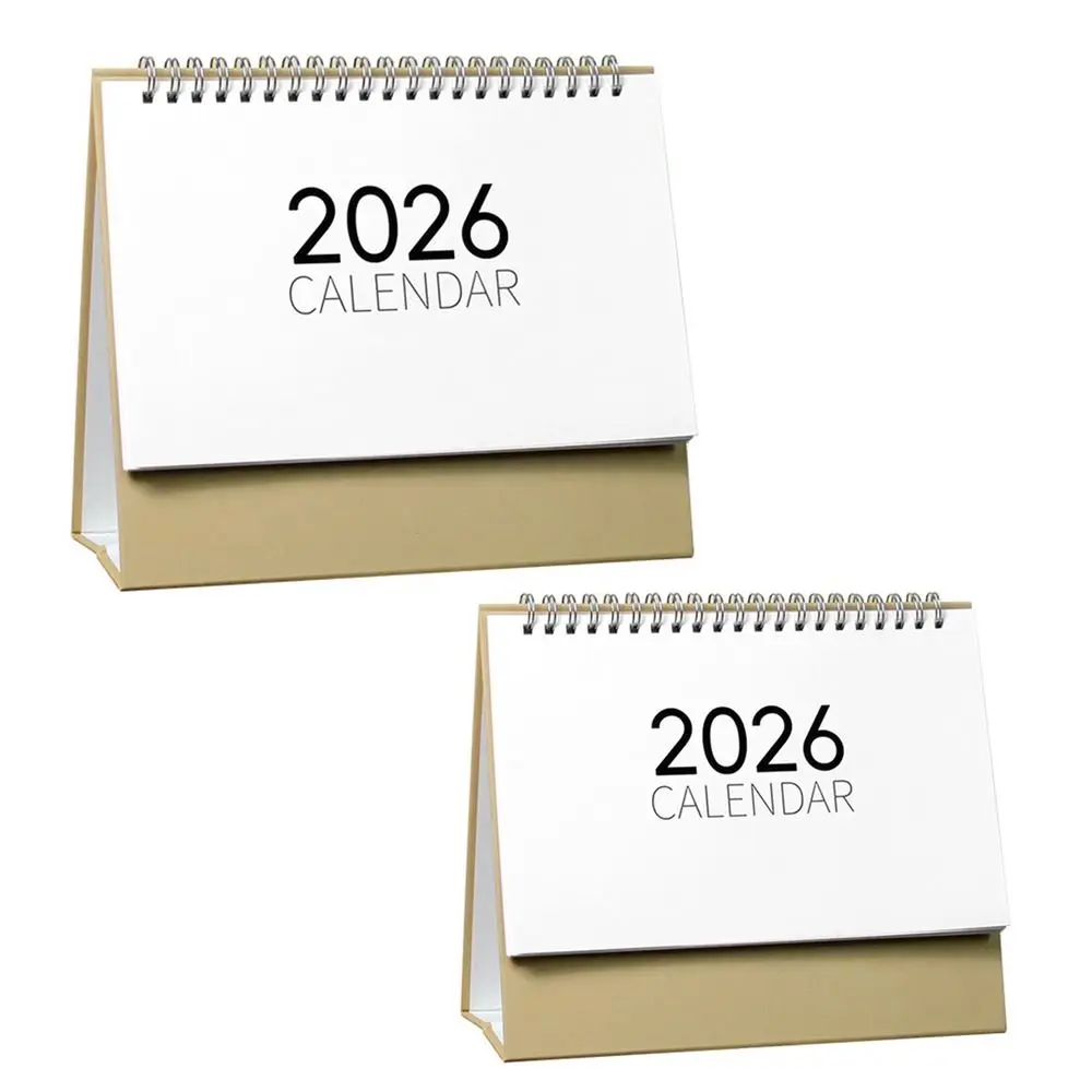 

2026 Desktop Paper Calendar Yearly Home Decor Planner Scheduler Notebook Multi-function Agenda Organizer Home Office Supplies